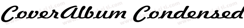 CoverAlbum CondensedItalic字体转换